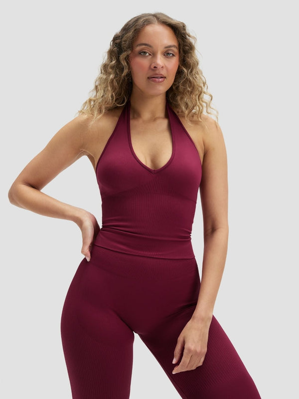 Elevate™ Top Halter Seamless Moldeador